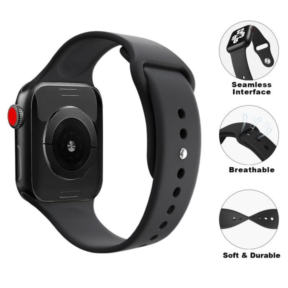 For Apple Watch 46mm / 49mm / 45mm / 44mm Kalebol Reverse Buckle Silicone Watch Band(Light Grey)