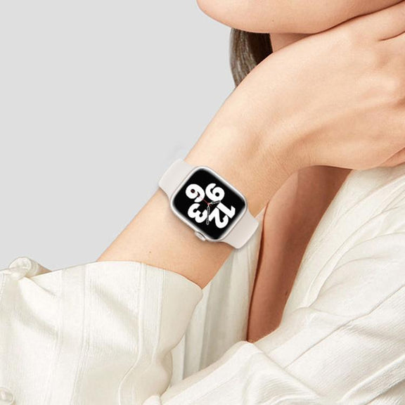 For Apple Watch 46mm / 49mm / 45mm / 44mm Kalebol Reverse Buckle Silicone Watch Band(Light Grey)