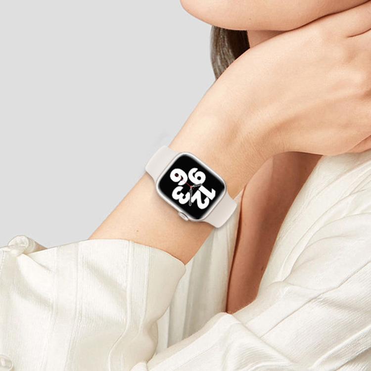 For Apple Watch 46mm / 49mm / 45mm / 44mm Kalebol Reverse Buckle Silicone Watch Band(Light Grey)