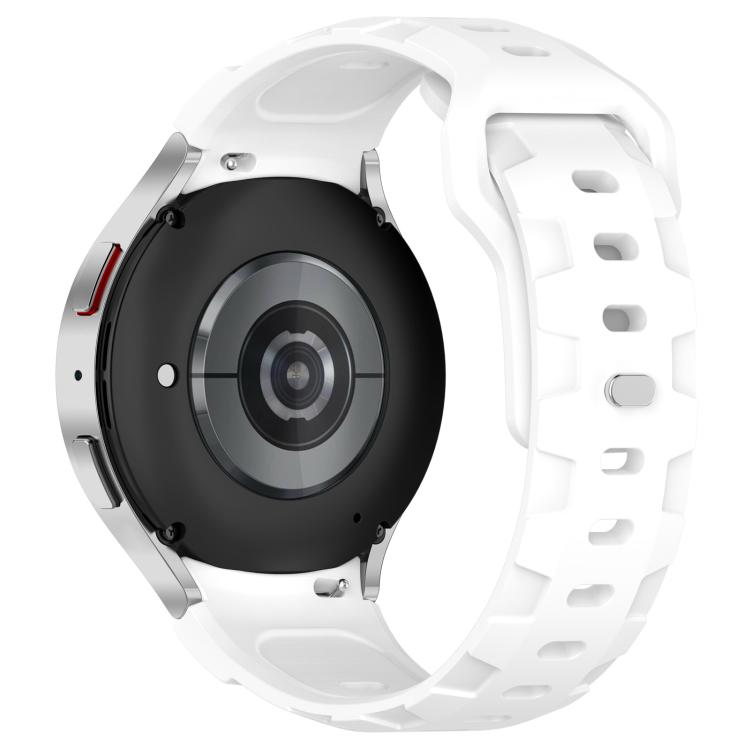 For Samsung Galaxy Watch 5 Pro / 6 / 7 Kalebol Armor Silicone Watch Band(White)
