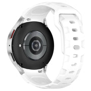 For Samsung Galaxy Watch 5 Pro / 6 / 7 Kalebol Armor Silicone Watch Band(White)