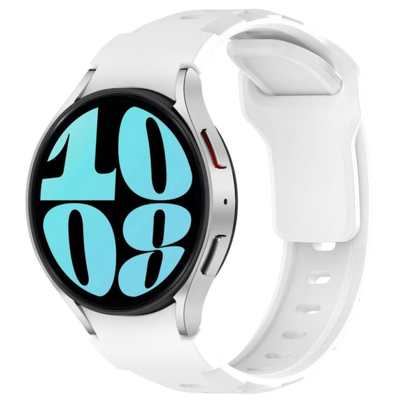 For Samsung Galaxy Watch 5 Pro / 6 / 7 Kalebol Armor Silicone Watch Band(White)