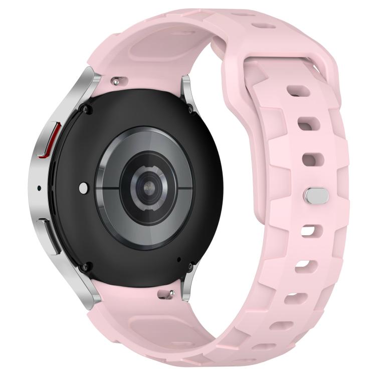 For Samsung Galaxy Watch 5 Pro / 6 / 7 Kalebol Armor Silicone Watch Band(Pink)