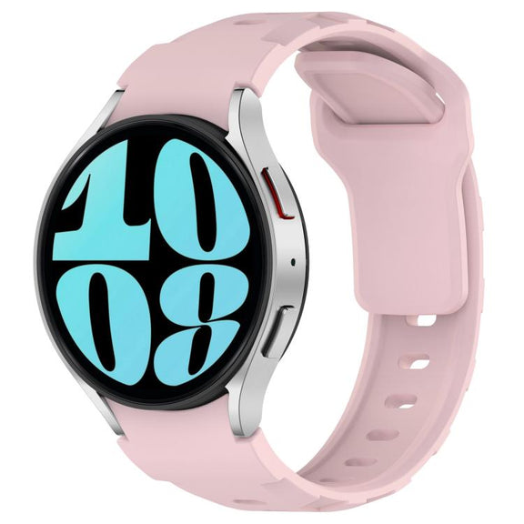 For Samsung Galaxy Watch 5 Pro / 6 / 7 Kalebol Armor Silicone Watch Band(Pink)