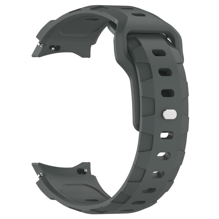 For Samsung Galaxy Watch 5 Pro / 6 / 7 Kalebol Armor Silicone Watch Band(Space Grey)