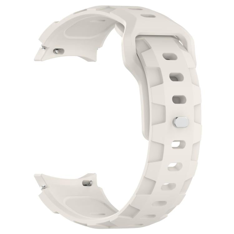 For Samsung Galaxy Watch 5 Pro / 6 / 7 Kalebol Armor Silicone Watch Band(Starlight)