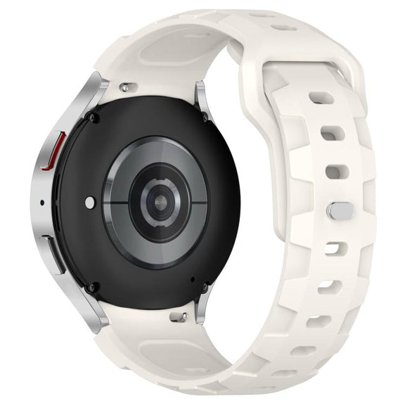 For Samsung Galaxy Watch 5 Pro / 6 / 7 Kalebol Armor Silicone Watch Band(Starlight)