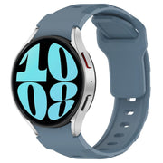 For Samsung Galaxy Watch 5 Pro / 6 / 7 Kalebol Armor Silicone Watch Band(Cyan-blue)
