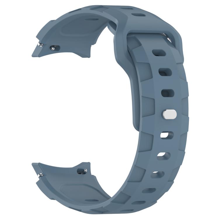 For Samsung Galaxy Watch 5 Pro / 6 / 7 Kalebol Armor Silicone Watch Band(Cyan-blue)