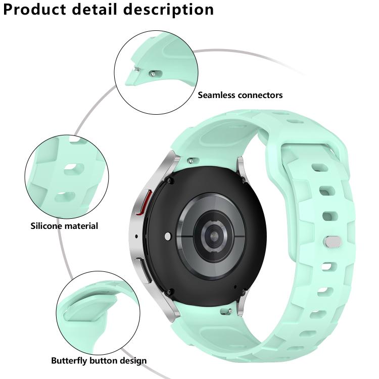 For Samsung Galaxy Watch 5 Pro / 6 / 7 Kalebol Armor Silicone Watch Band(Space Grey)