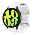20mm Kalebol Leopard Print Butterfly Buckle Silicone Watch Band(White) - 20mm Bands by Kalebol | Online Shopping South Africa | PMc TechLife | Buy Now Pay Later Mobicred