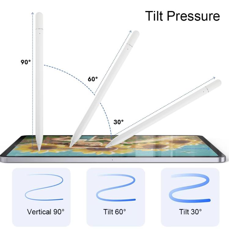 For iPad Series Type-C Magnetic Draw Out Stylus(White)