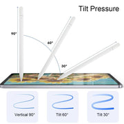 For iPad Series Type-C Magnetic Draw Out Stylus(White)