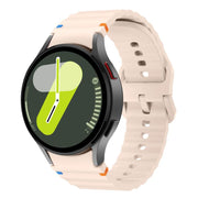 For Samsung Galaxy Watch 7  / 6 / 5 / 4 Kalebol Wave Stitching Silicone Watch Band(Pink)
