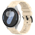 20mm Kalebol Solid Color Black Buckle Round Tail Silicone Watch Band(Cream Color) - free shipping - PMc TechLife - Order now!