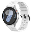 22mm Kalebol Solid Color Black Buckle Round Tail Silicone Watch Band(White) - free shipping - PMc TechLife - Order now!