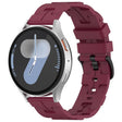 22mm Kalebol Solid Color Black Buckle Round Tail Silicone Watch Band(Wine Red) - free shipping - PMc TechLife - Order now!