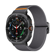 For Samsung Galaxy Watch Ultra 47mm Kalebol Elastic Nylon Watch Band(Dark Grey)