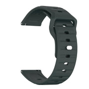 20mm Kalebol Wave Pattern Studded Buckle Silicone Watch Band(Dark Green)