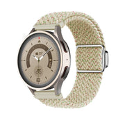 22mm Kalebol Nylon Braided Loop Magnetic Buckle Watch Band(Starlight Colorful)