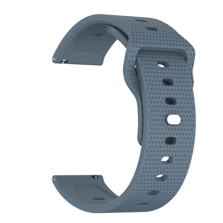 20mm Kalebol Dot Studded Buckle Silicone Watch Band(Navy Blue)