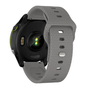 20mm Kalebol Dot Studded Buckle Silicone Watch Band(Grey)