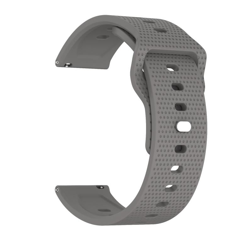 20mm Kalebol Dot Studded Buckle Silicone Watch Band(Grey)