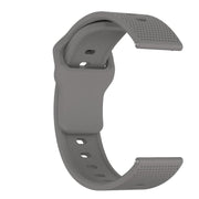 20mm Kalebol Dot Studded Buckle Silicone Watch Band(Grey)