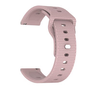 20mm Kalebol Dot Studded Buckle Silicone Watch Band(Rose Pink)