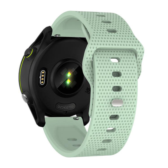 20mm Kalebol Dot Studded Buckle Silicone Watch Band(Teal)
