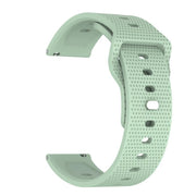 20mm Kalebol Dot Studded Buckle Silicone Watch Band(Teal)