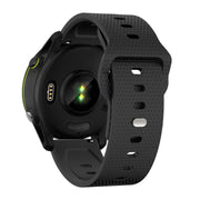 22mm Kalebol Dot Studded Buckle Silicone Watch Band(Black)