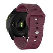 22mm Kalebol Dot Studded Buckle Silicone Watch Band(Wine Red)