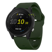 22mm Kalebol Dot Studded Buckle Silicone Watch Band(Army Green)
