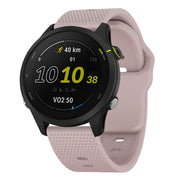 22mm Kalebol Dot Studded Buckle Silicone Watch Band(Rose Pink)