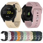 20mm Kalebol Dot Studded Buckle Silicone Watch Band(White)