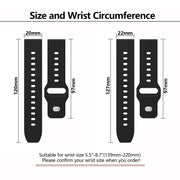 20mm Kalebol Dot Studded Buckle Silicone Watch Band(White)
