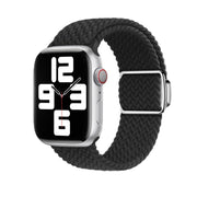 For Apple Watch 42mm / 41mm / 40mm / 38mm Kalebol Nylon Loop Magnetic Buckle Watch Band(Black)