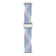 For Apple Watch 42mm / 41mm / 40mm / 38mm Kalebol Nylon Loop Magnetic Buckle Watch Band(Violet Blue)