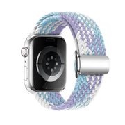 For Apple Watch 42mm / 41mm / 40mm / 38mm Kalebol Nylon Loop Magnetic Buckle Watch Band(Violet Blue)