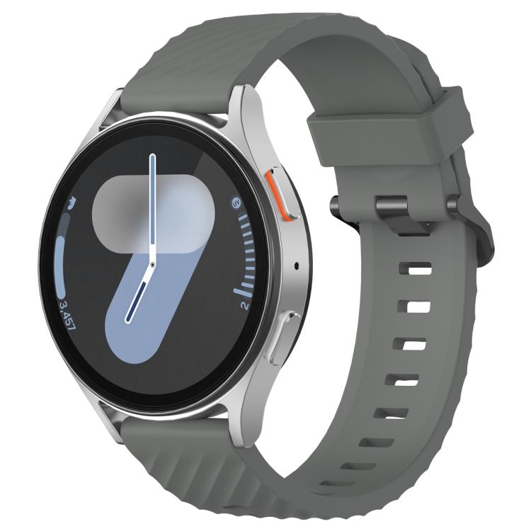 22mm Kalebol Steel Buckle Spruce Silicone Watch Band(Space Grey)