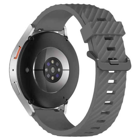 22mm Kalebol Steel Buckle Spruce Silicone Watch Band(Space Grey)