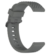 22mm Kalebol Steel Buckle Spruce Silicone Watch Band(Space Grey)