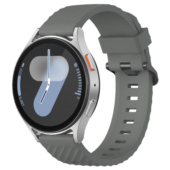 22mm Kalebol Steel Buckle Spruce Silicone Watch Band(Space Grey)