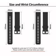 20mm Kalebol Steel Buckle Spruce Silicone Watch Band(White)