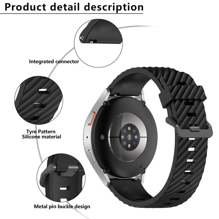20mm Kalebol Steel Buckle Spruce Silicone Watch Band(Teal)