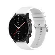 20mm Kalebol Round Tail Silicone Watch Band(White)