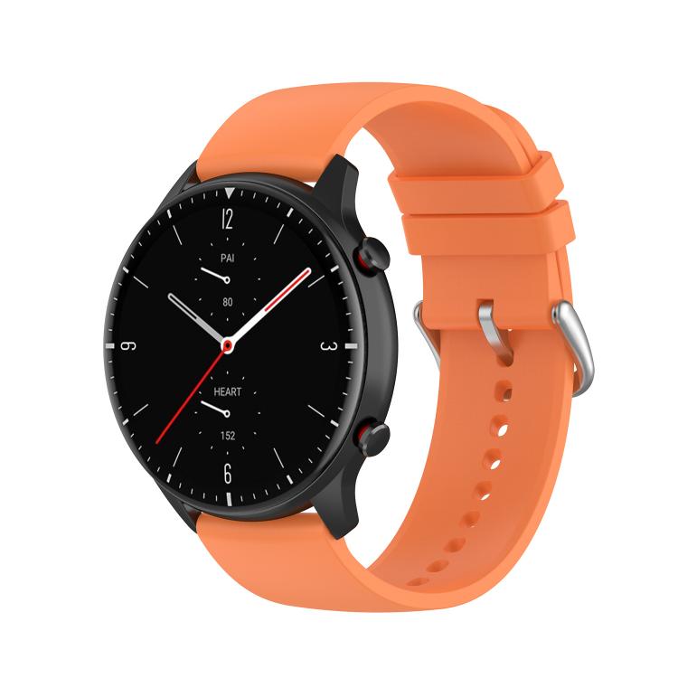 20mm Kalebol Round Tail Silicone Watch Band(Orange)