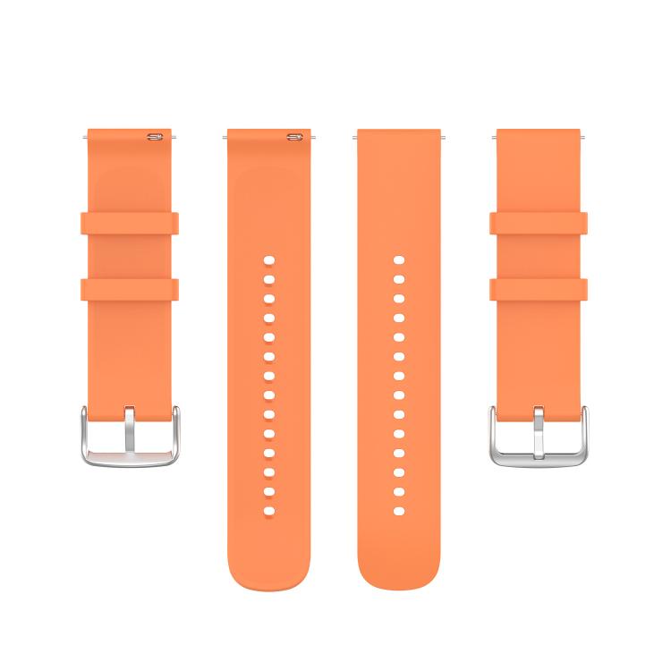 20mm Kalebol Round Tail Silicone Watch Band(Orange)