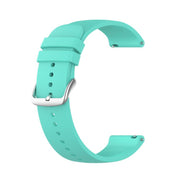 20mm Kalebol Round Tail Silicone Watch Band(Lake Blue)